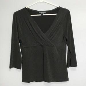 Vintage Y2K VIVIAN SHYU Faux Wrap Top empire waist